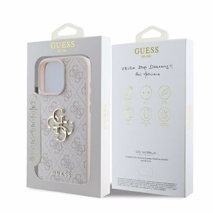 Guess 4G Big Logo kotelo iPhone 16 Pro Max - pinkki