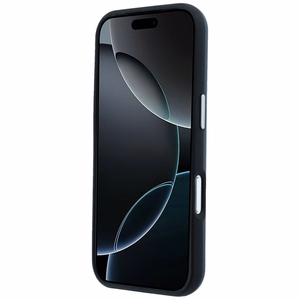 Mercedes nahka Iconic Line MagSafe suojakuori iPhone 17 Pro Max - laivastonsininen