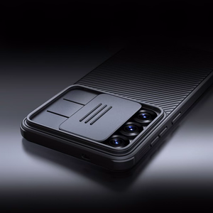 Nillkin CamShield Pro Suojakuori Samsung Galaxy S25:lle kameransuojalla - musta