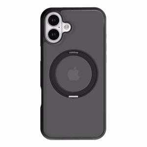Torras Ostand Pro kotelo iPhone 16 (musta)