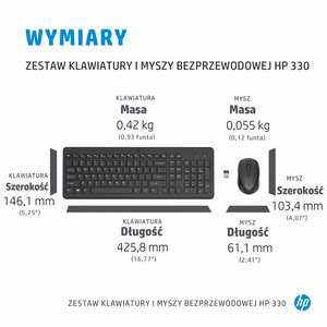 HP 330 langaton hiiri ja näppäimistö (yhdistelmä)