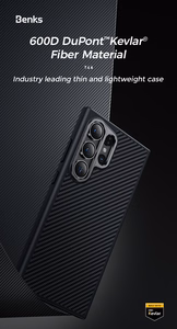 Benks Magnetic Armor Pro Kevlar Case 600D (0041) for Samsung Galaxy S24 Plus black