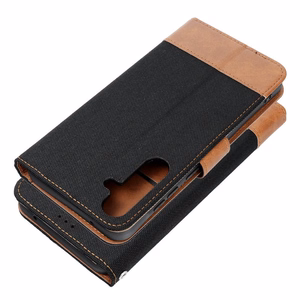 Läppäsuojakuori Xiaomi Redmi NOTE 14 4G:lle (GLOBAL - 163,25mm x 76,55mm x 8,16mm) Jeans Book musta