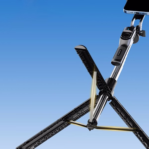 Selfiekeppi Orico SPM190 1/4 tuuman jalusta puhelinkameralle 360 asteen käännöllä Bluetooth 5.2 - musta
