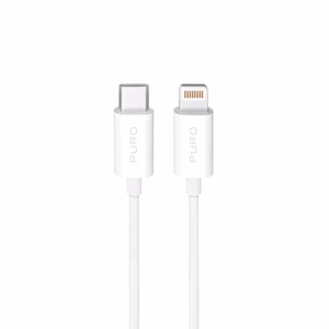 Puro TPE 20W USB-C - Lightning kaapeli 2m - valkoinen