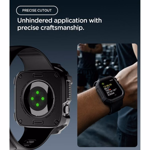 Spigen Rugged Armor  Apple Watch 46 mm kuori, mattamusta
