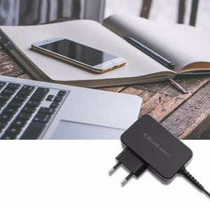 Qoltec 51024 mobiililaitteen laturi yleinen musta AC pikalaturi sisäkäyttöön