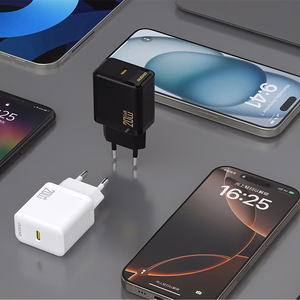 Dudao A26LEU PD 20W GaN USB-C Wall Charger with USB-C to Lightning Cable - Black