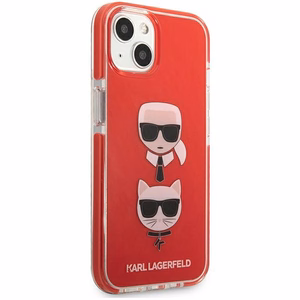 Karl Lagerfeld Karl&Choupette Head Case iPhone 13 mini - punainen
