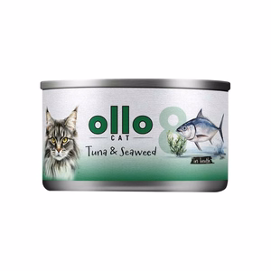 Ollo Cat No. 8 – kissan märkäruoka, tonnikalaa ja merilevää liemessä, 70 g