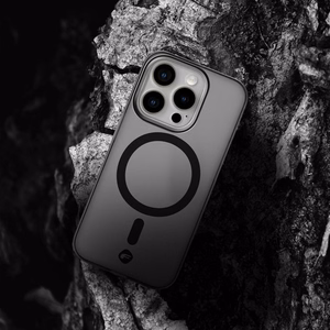 Suojakuori iPhone 16 PLUS:lle Forcell F-Protect Levels Dual Layer 4D MagSafe-yhteensopiva Military Drop-Test smoky black