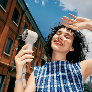 Jisulife Handheld Fan 10 kannettava USB-tuuletin, 4000 mAh – harmaa