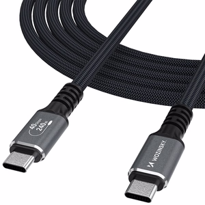 Wozinsky WPS-UY415S USB-C USB4 Kaapeli 40Gb/s 240W 1.5m 4K - musta