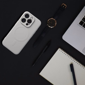Case Silicone Mag Cover (MagSafe) for iPhone 15 Pro Max titanium