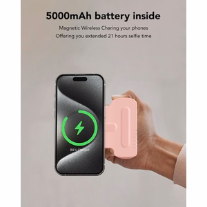 Ulkoinen akku yhteensopiva MagSafe:lle Veger (W0569) PD QC3.0 20W 5000 mAh musta