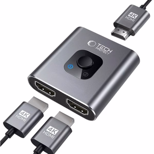Tech-Protect HB07 HUB Sovitin 2in1 HDMI 4K 60Hz - harmaa
