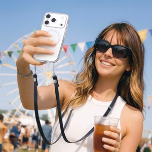 SPIGEN DA30L LANYARD STRAP CROSSBODY musta