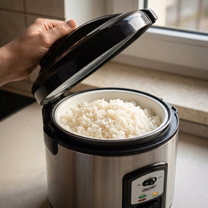 Mesko MS 6411 – riisinkeitin, 1000 W, 1,5 l, ruostumaton teräs/musta