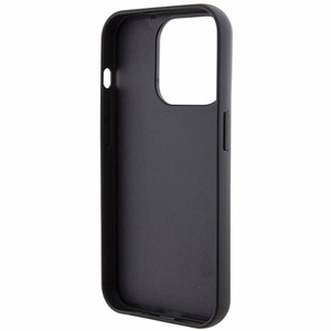 Karl Lagerfeld Gripstand Saffiano Choupette Pins case for iPhone 14 Pro Max - black