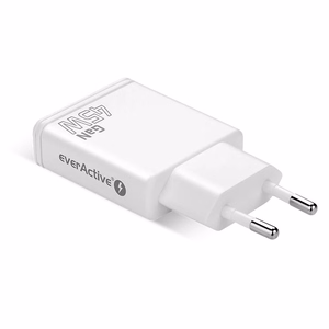laturi GaN 1x USB-C, 1x USB Quick Charge 3.0 45W PD valkoinen