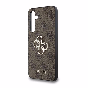 Guess 4G Big Metal Logo Suojakuori Samsung Galaxy A35:lle - ruskea