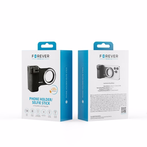 Forever PHSS-100 Bluetooth-puhelinpidike/selfiekeppi MagSafelle, musta