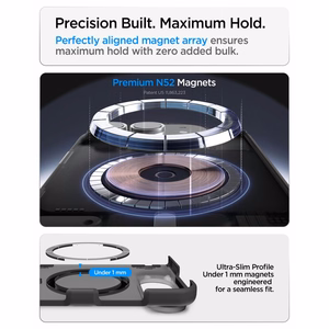 Spigen Ultra Hybrid Pro MagSafe  iPhone Duo kuori, musta