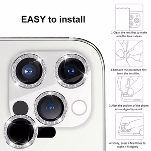 Tempered Glass HARD DIAMOND for camera (LENS) for Iphone 16 Pro/16 Pro Max grey (lens 3 pieces)