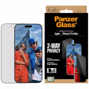 PanzerGlass Ultra-Wide Fit EasyAligner Privacy suojalasi iPhone 17 Pro Max