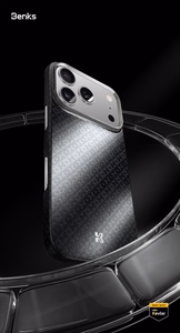Benks Magneettinen Armor Air Armor Grid Kevlar Suojakuori Metal Frame 600D (B067) iPhone 17:lle musta