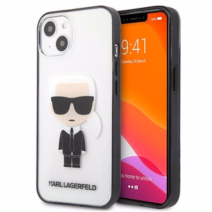 Karl Lagerfeld Iconik Karl Kotelo iPhone 13 mini - läpinäkyvä