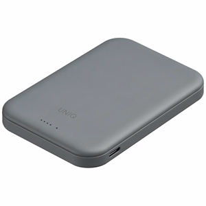Uniq Lyden Lexa Magneettinen 5000mAh PD USB-C MagSafe Varavirtalähde - harmaa