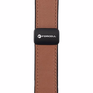 Hihna Apple Watch:lle Forcell F-Design FA21 magneettinen ekologinen nahka 38 / 40 / 41 mm ruskea