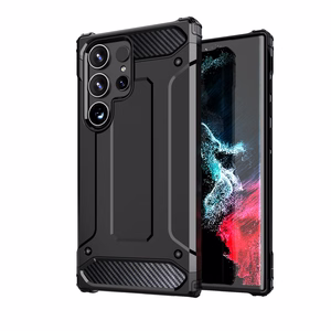 Hybrid Armor Suojakuori Samsung Galaxy S25 Edge:lle - musta