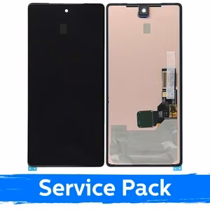 LCD-näyttö Google Pixel 7A musta kehyksellä (Service Pack)
