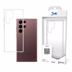 3mk Armor Kotelo Samsung Galaxy S22 Ultra 5G - läpinäkyvä - läpinäkyvä