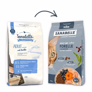 Bosch Sanabelle Life Adult Trout & Blueberries – aikuisten kissojen kuivaruoka taimenella ja mustikoilla, 8 kg