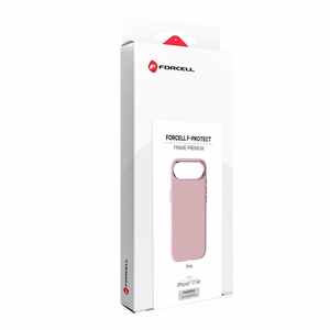 Suojakuori iPhone 17 AIR:lle Forcell F-Protect Frame Premium yhteensopiva MagSafen kanssa vaaleanpunainen