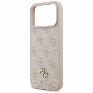 Guess 4G Small Classic Logo MagSafe-suojakuori iPhone 17 Pro Max / 18 Pro Max -malleille, vaaleanpunainen