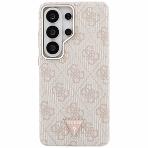 Guess suojakuori 4G Triangle Logo MagSafe Samsung Galaxy S26 Ultra:lle pinkki