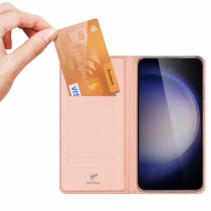 Dux Ducis Skin Pro -suojakuori Samsung S24+:lle läpällä - vaaleanpunainen