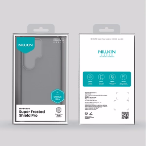 Nillkin Super Frosted Shield Pro suojakuori Samsung Galaxy S26 Ultra:lle puoliläpinäkyvä musta