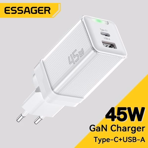 Charger Essager "Zhiqi GaN" White 45W (PD / QC3.0)