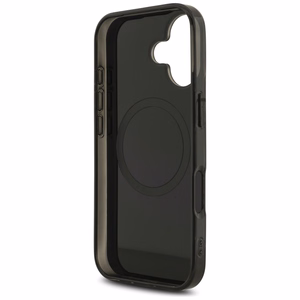 AMG Double Layer Transparent Rhombs MagSafe -suojakuori iPhone 17 - musta ja punainen
