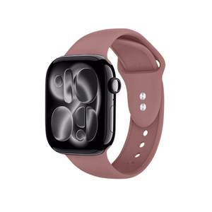 Crong Liquid Apple Watch -ranneke, 38/40/41/42 mm, puuterinroosa