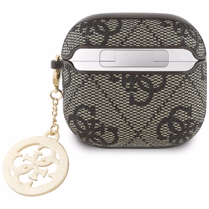 Guess 4G Strass Charm kotelo AirPods 4 - ruskea