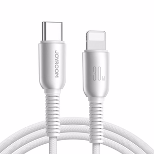Joyroom S-A51 Cutting-Edge Series 30W USB-C - Lightning -kaapeli 1,2 m - vaaleanharmaa