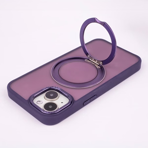 Mag Ring Rotating suojakuori iPhone 12 / 12 Pro 6,1'' violetti
