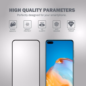 Crong 3D Armor Glass 9H tempered-glass screen protector for Huawei P40, with installation frame