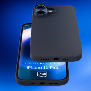 3mk Hardy Silicone MagCase Suojakuori iPhone 16 Plus:lle - harmaa